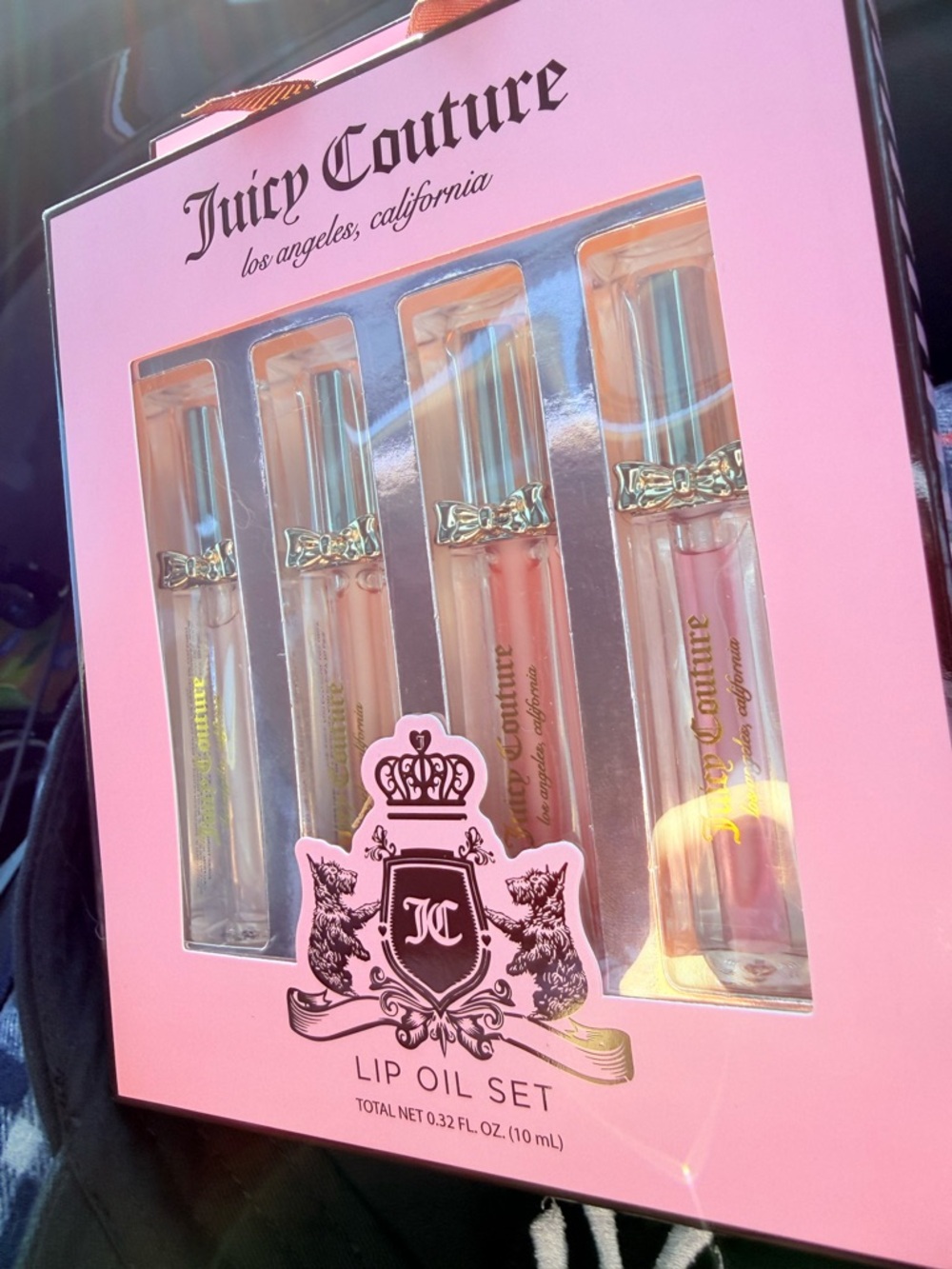 Juicy Couture Pink and Clear Lip Oil Set Limited Edition